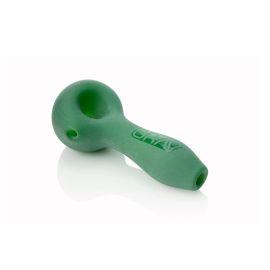 GRAV Sandblasted Spoon Hand Pipe, Green