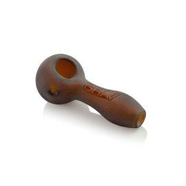 GRAV Sandblasted Spoon Hand Pipe, Amber