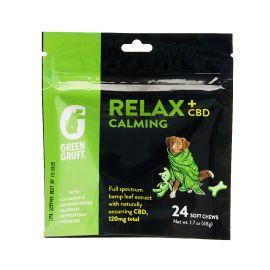 Green Gruff Relax Calming CBD Soft Chews for Dogs, 120mg