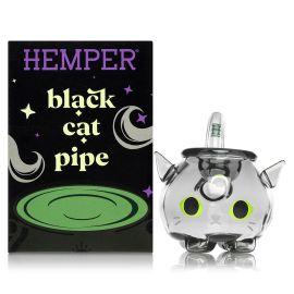 Hemper Black Cat Hand Pipe, Translucent Black, 3in