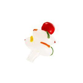 Hemper Cupcake Carb Cap, White/Multi