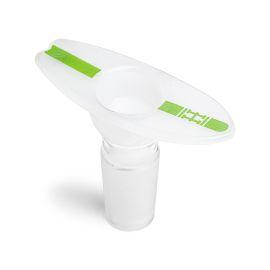Hemper Groovy Surfboard Bowl, White/Black, 1.5in