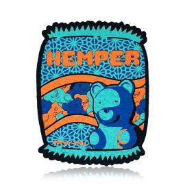 Hemper Gummy Mood Mat, Blue/Orange, 8.75in X 6.8in