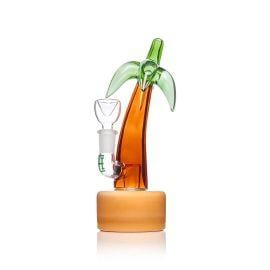 Hemper Palm Tree Water Pipe, Green/Brown, 7in