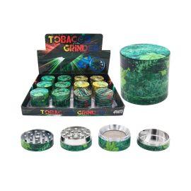 Herb 4-piece Grinder, 50 mm, UV Printed Allover