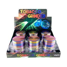 Herb 4-piece Grinder, 52 mm, Rainbow Circle Thread