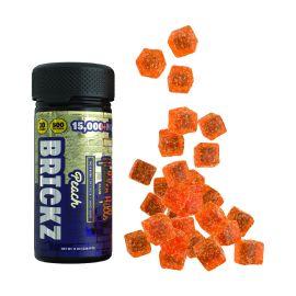 Hidden Hills Brickz Heady Blend Gummies- 30PK, Peach, 15000 mg