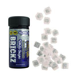 Hidden Hills Brickz Heady Blend Gummies- 30PK, White Grape, 15000 mg