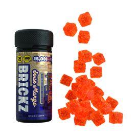 Hidden Hills Brickz Heady Blend Gummies- 30PK, Sour Mango, 15000 mg