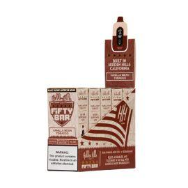 Hidden Hills x Fifty Bar 20K Disposable (5CT), Vanilla Bean Tobacco, 5%