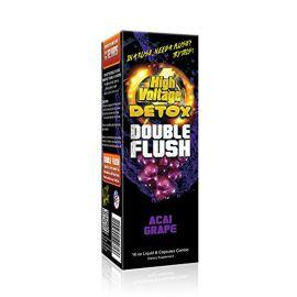 High Voltage Detox Double Flush Drink, Acai Grape, 16 oz