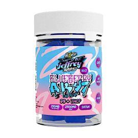 HiXotic Trap'd Out Jeffrey D9 + THCP Gummies- 10PK, Blueberry AK 47 (Indica), 2500 mg