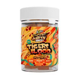 HiXotic Trap'd Out Jeffrey D9 + THCP Gummies- 10PK, Tigers Blood (Indica), 2500 mg