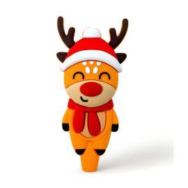 Hoof 'N' Puff Reindeer Silicone Hand Pipe, Assorted, 4.5in