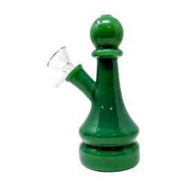 I Am Just Pawn Chess Shape Water Pipe, Jade Green, 7 in