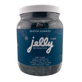 Jelly High Potency 7-OH Kratom Gummies Jar- 4PK (30CT), Key Lime, 200 mg
