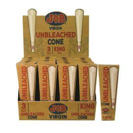 Job Virgin Unbleached Cones (32CT), Virgin, King