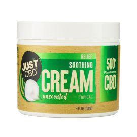 Just CBD Relief Cream, Unscented, 500MG