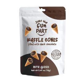 Just The Fun Part Filled Mini Cones, Dark Chocolate, 2.47  oz