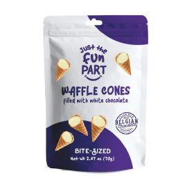 Just The Fun Part Filled Mini Cones, White Chocolate, 2.47  oz