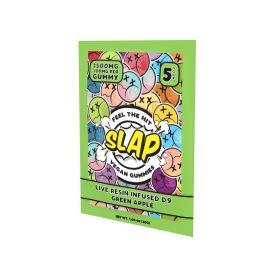 Kik Slap Live Resin Infused Delta 9 Gummies- 5PK (20CT), Green Apple, 1500 mg