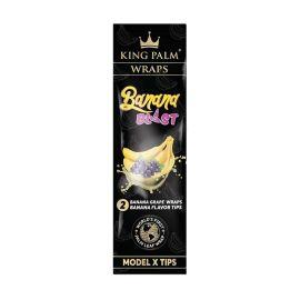 King Palm XL Wraps with Tips- 2PK (15CT), Banana Blast, X Large