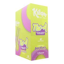 Kream THCA Caviar Sauce Palm Leaf Rolls- 2PK (10CT), Grape Runtz (Indica), 5 g