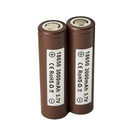 LG 18650 Battery- 2PK, Brown, 3000 mAh