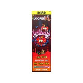 Looper D9O + THCA + THCP XL Disposable (5CT), Jealousy (Hybrid), 3 g