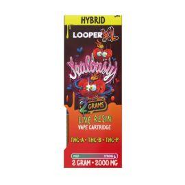 Looper D9O + THCA + THCP XL Disposable (5CT), Jealousy (Hybrid), 2 g