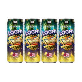 Looper Delta 9 Infused Soda (4CT), Pineapple, 50 mg