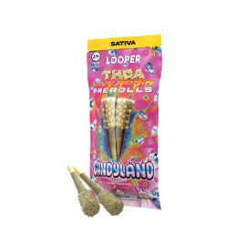 Looper THCA Live Rosin Prerolls- 2PK, Candyland (Sativa), 1 g