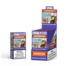 Lost Mary LOSGAL MC25000 Disposable (5CT), Black Cherry Peach, 5%