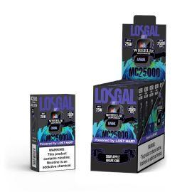 Lost Mary LOSGAL MC25000 Disposable (5CT), Sour Apple Grape Kiwi, 5%