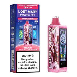 Lost Mary MO20000 Pro Disposable (5CT), Sour Strawberry Dragon, 5%