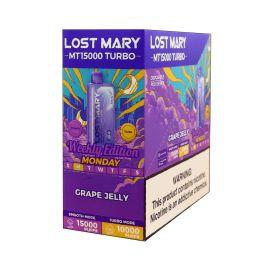 Lost Mary MT15000 Disposable (5CT), Grape Jelly, 5%