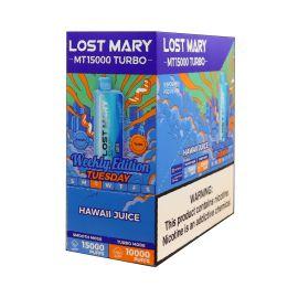 Lost Mary MT15000 Disposable (5CT), Hawaii Juice, 5%
