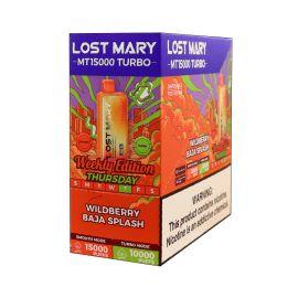 Lost Mary MT15000 Disposable (5CT), Wildberry Baja Splash, 5%