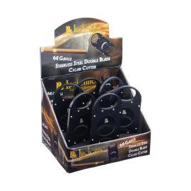 Lucienne Cigar Cutter (6CT), Black Stainless Steel, 64 Gauge