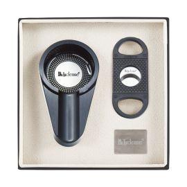 Lucienne Metallic Cigar Cutter & Ashtray Set