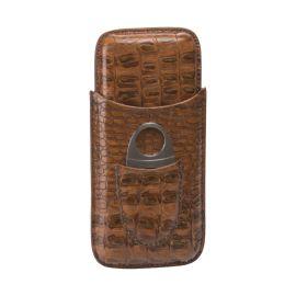 Lucienne Vegan Leather 3-Cigar Case & Cutter