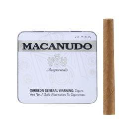 MACANUDO Inspirado White Cigar Minis Tin- 20PK (5CT), Ecuador Connecticut, Minis 3x20
