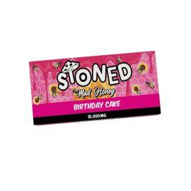 STONED Mad Honey Infused Chocolate Bar, Birthday Cake, 10000 mg