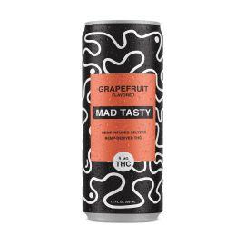 Mad Tasty D9 Infused Seltzer, Grapefruit, 5 mg