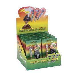 Metal Pipe with Cap Screen Grinder Rasta (12CT), Rasta