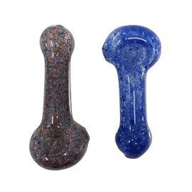 Mix Frit Art Body Hand Pipe (2CT), Assorted, 3 in