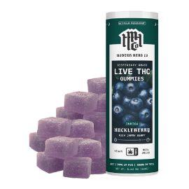 Modern Herb Co. Live Resin D9 Gummies- 20PK, Huckleberry (I), 646 mg