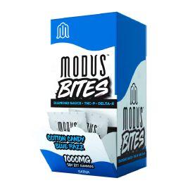 Modus THCP + D8 Gummies Display, Cotton Candy Blue Razz (Sativa), 1000 mg