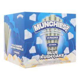 Munchies THCA Diamond Prerolls- 5PK (10CT), Blue Kush Cake (Indica), 5 g