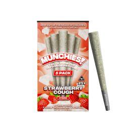 Munchies THCA Diamond Prerolls- 5PK, Strawberry Cough (Hybrid), 5g